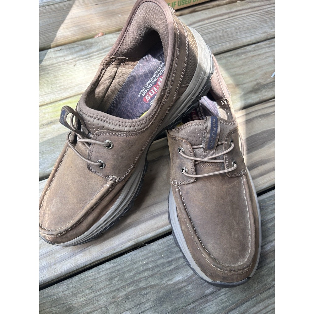 Men's Skechers Leather Slip Ins Size 10.5